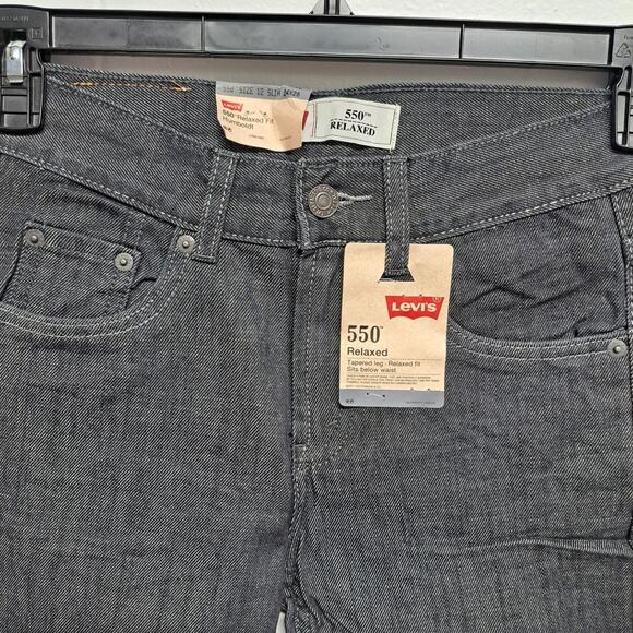 Levi’s 550 Women’s Jeans Size 12M W24 L26 Black Relaxed Fit Tapered Leg Denim NW - Picture 2 of 6